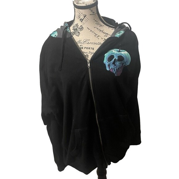 Torrid Disney Villains Poison Apple Super Soft Fleece Zip Hoodie Jacket Sz 3XL - Picture 15 of 16